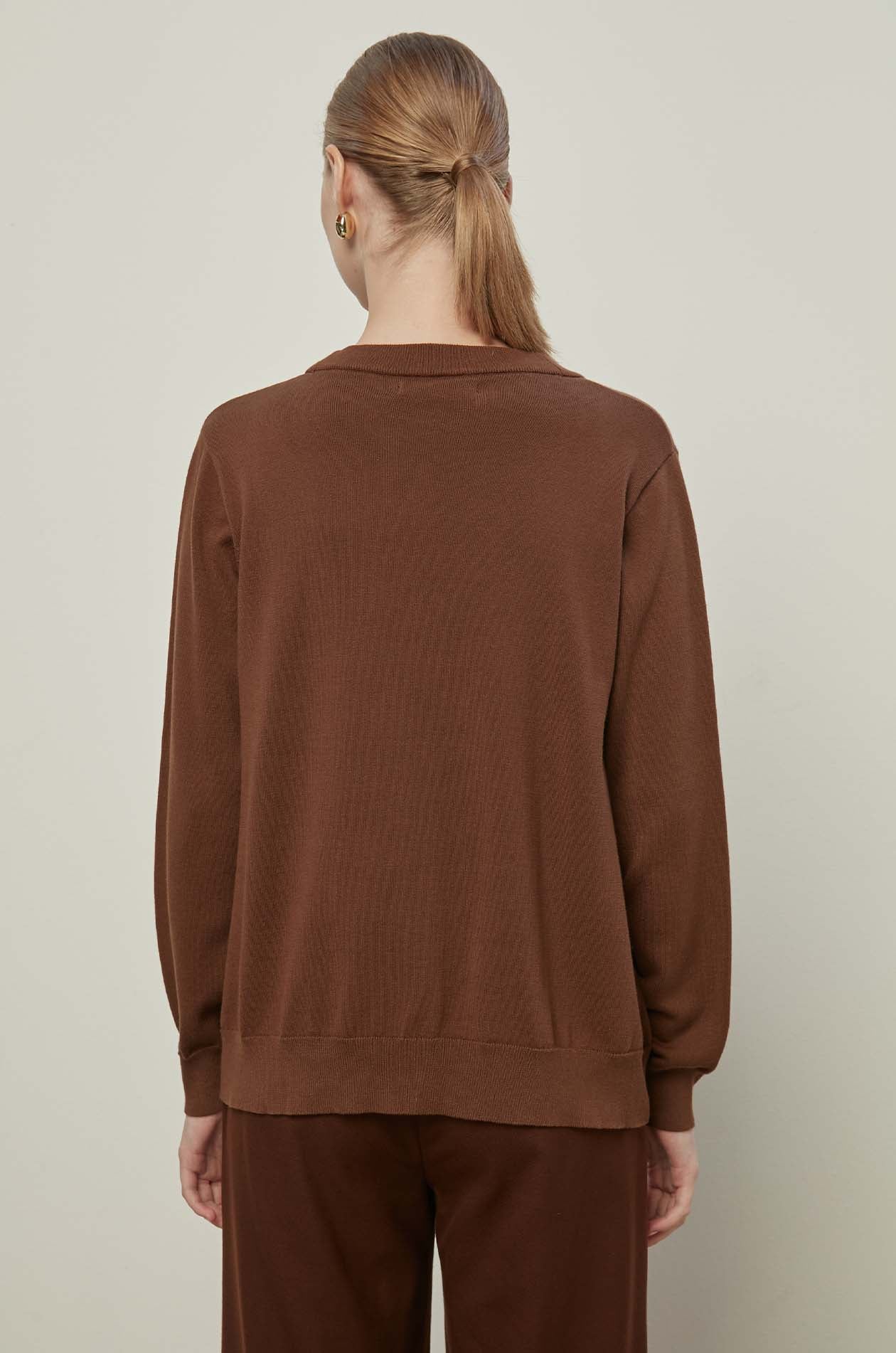 LONG SLEEVE KNITTED CARDIGAN