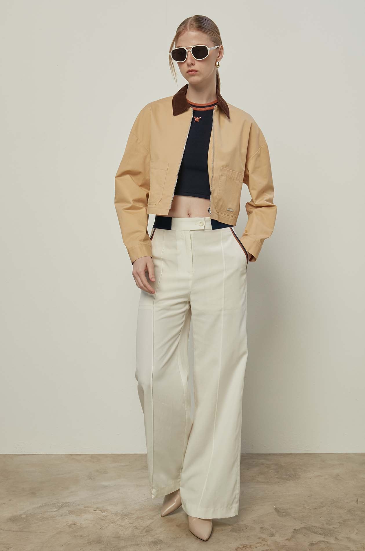 CORDUROY CROPPED JACKET