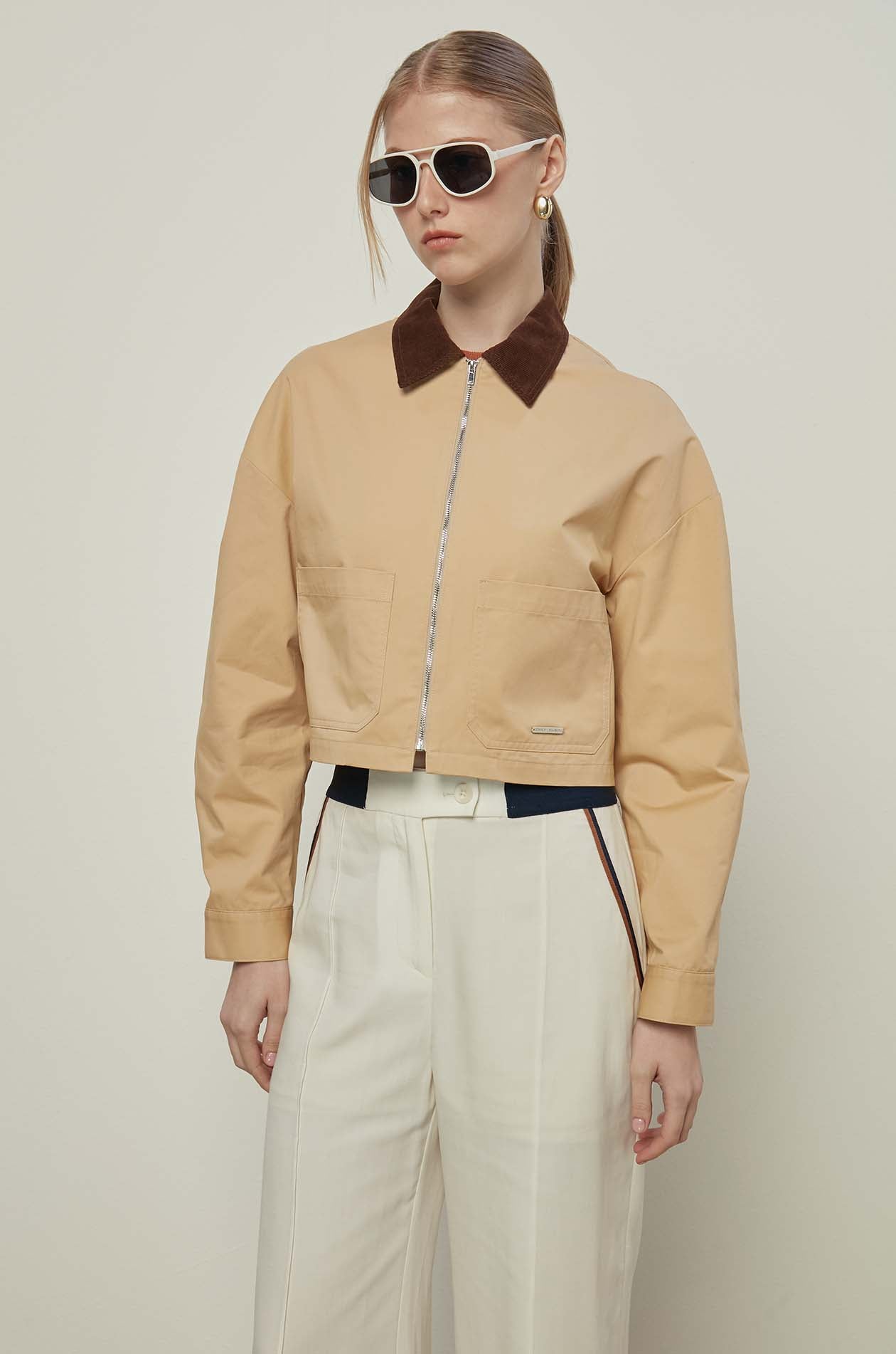 CORDUROY CROPPED JACKET