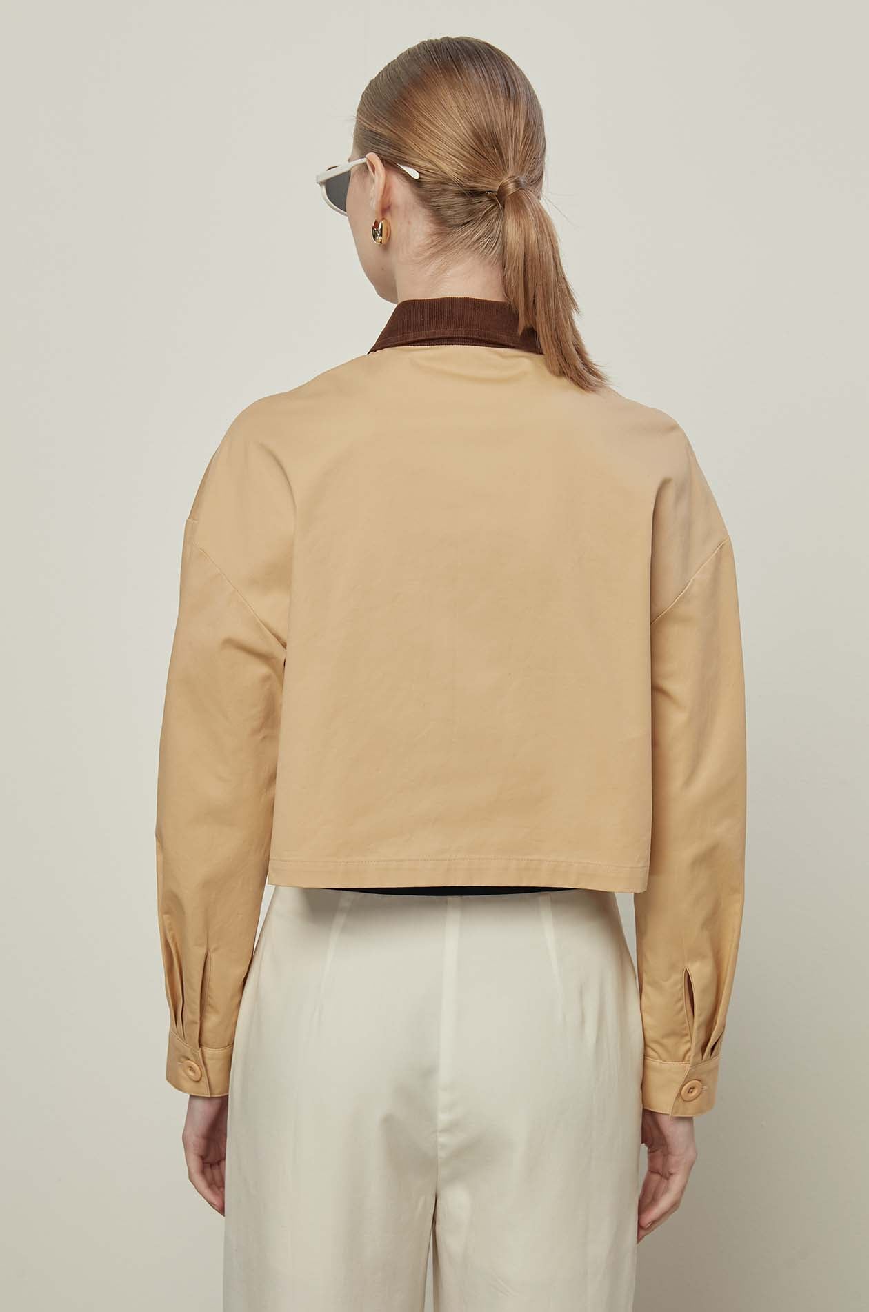 CORDUROY CROPPED JACKET