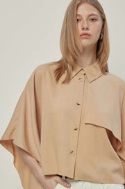 BUTTON-UP CROPPED SHIRT