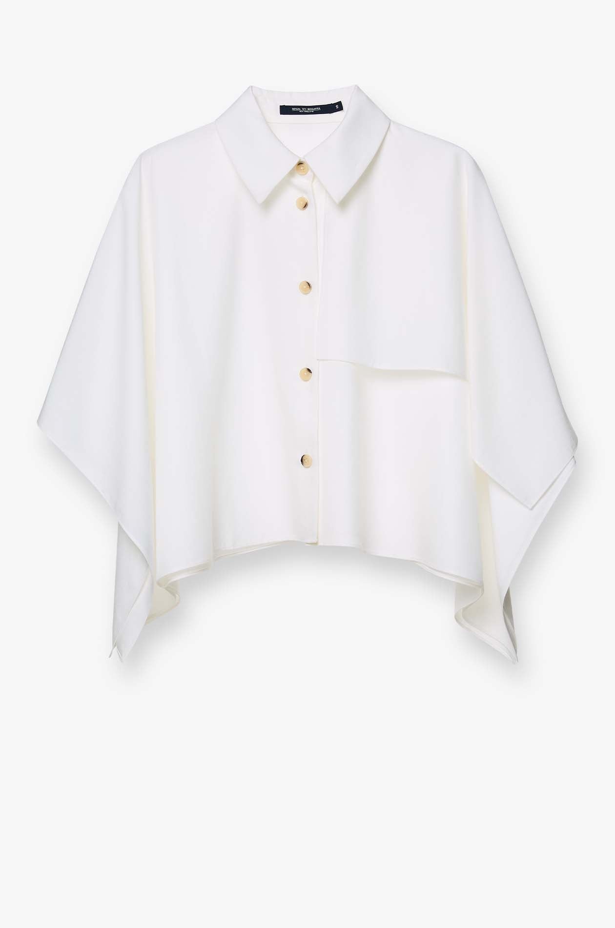 BUTTON-UP CROPPED SHIRT