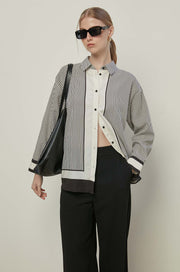 MULTI STRIPED BUTTON-UP SHIRT