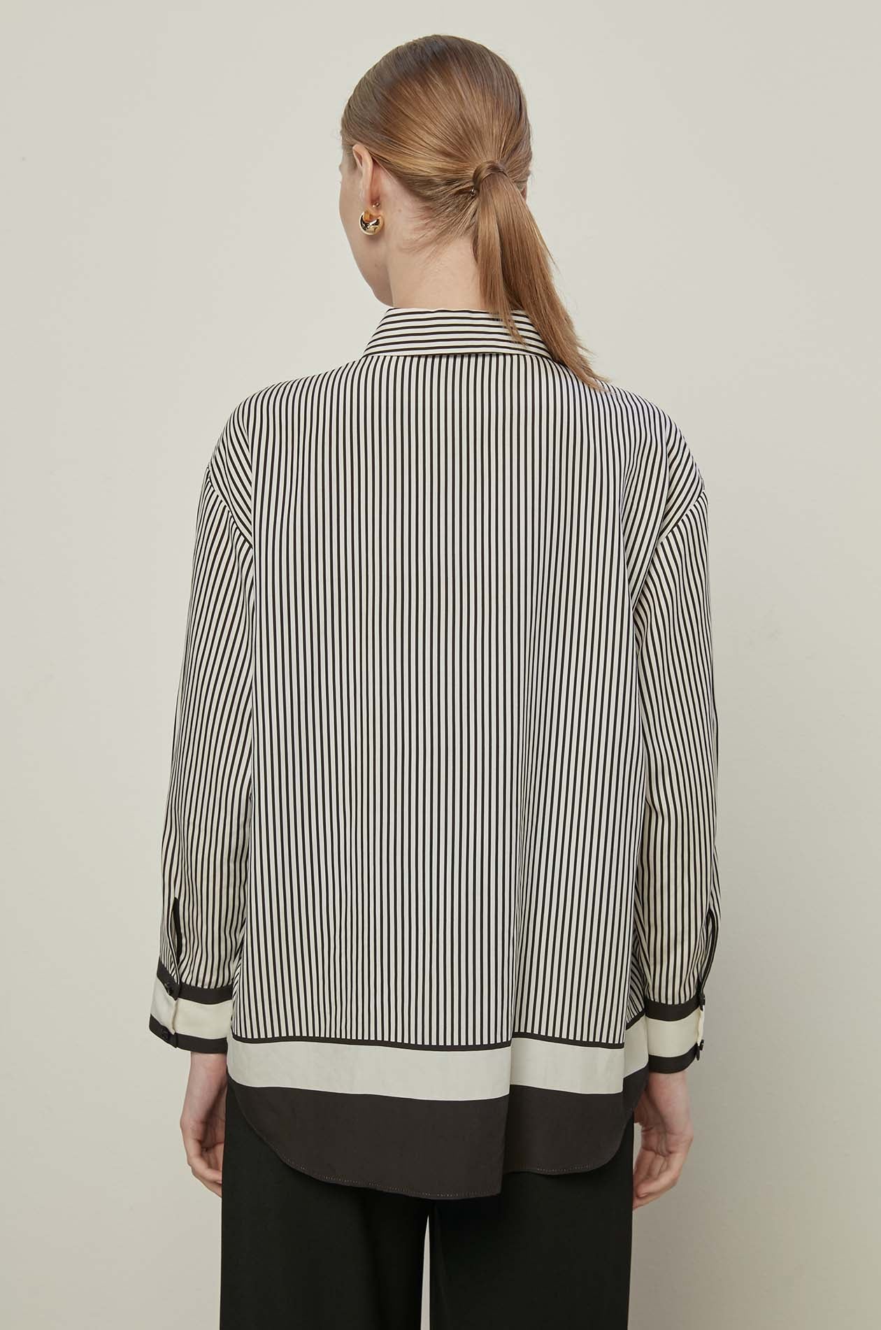 MULTI STRIPED BUTTON-UP SHIRT