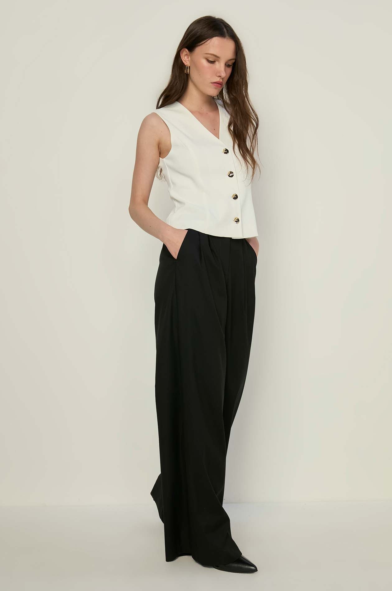 GOLD BUTTON VEST