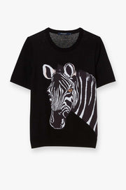 ZEBRA KNITTED TEE