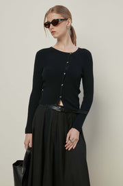 LONG SLEEVE KNITTED TOP