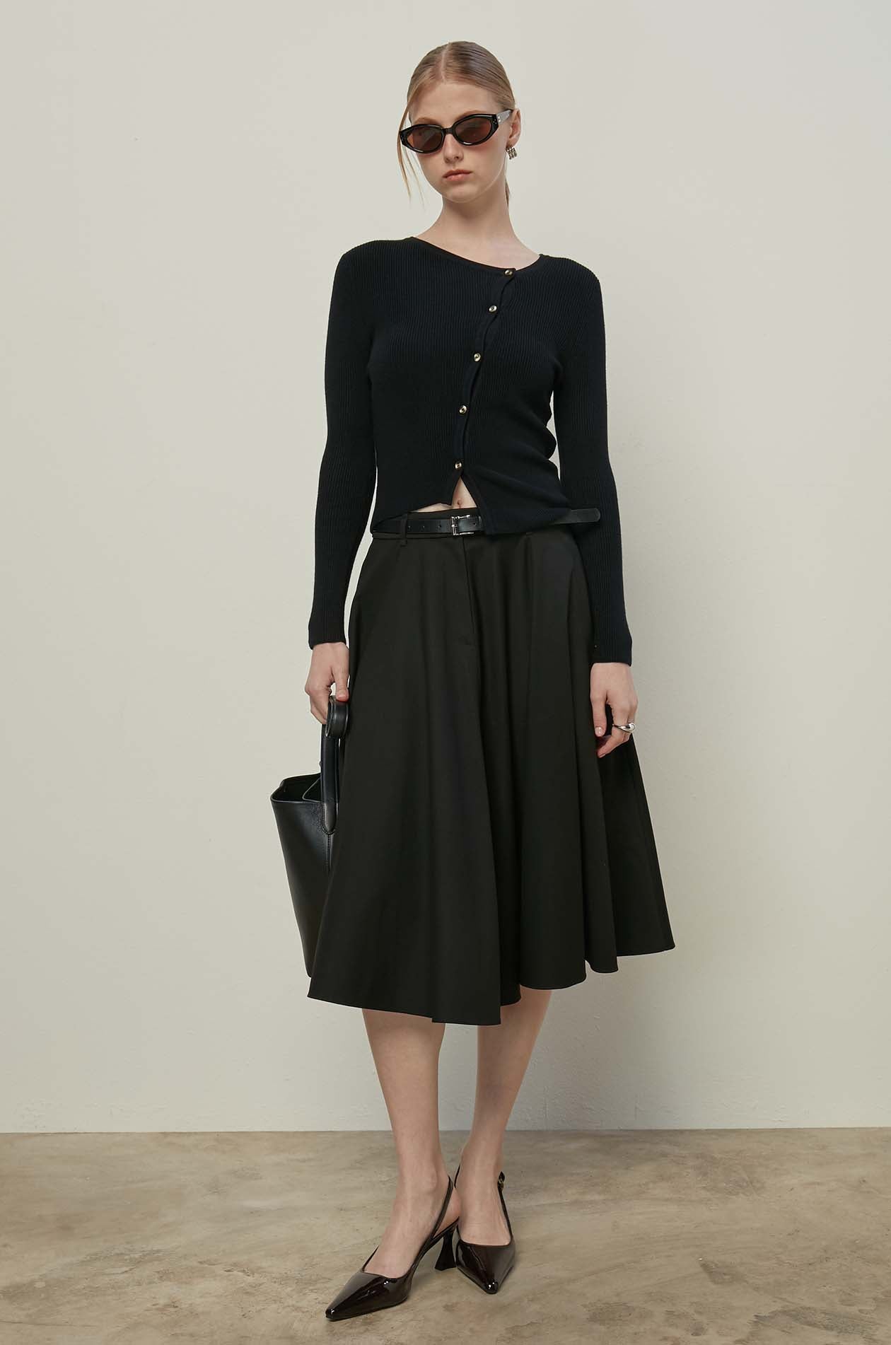 LONG SLEEVE KNITTED TOP