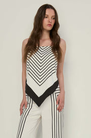 CHEVRON PRINTED CAMISOLE TOP