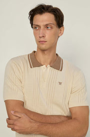 RIBBED TEXTURED POLO
