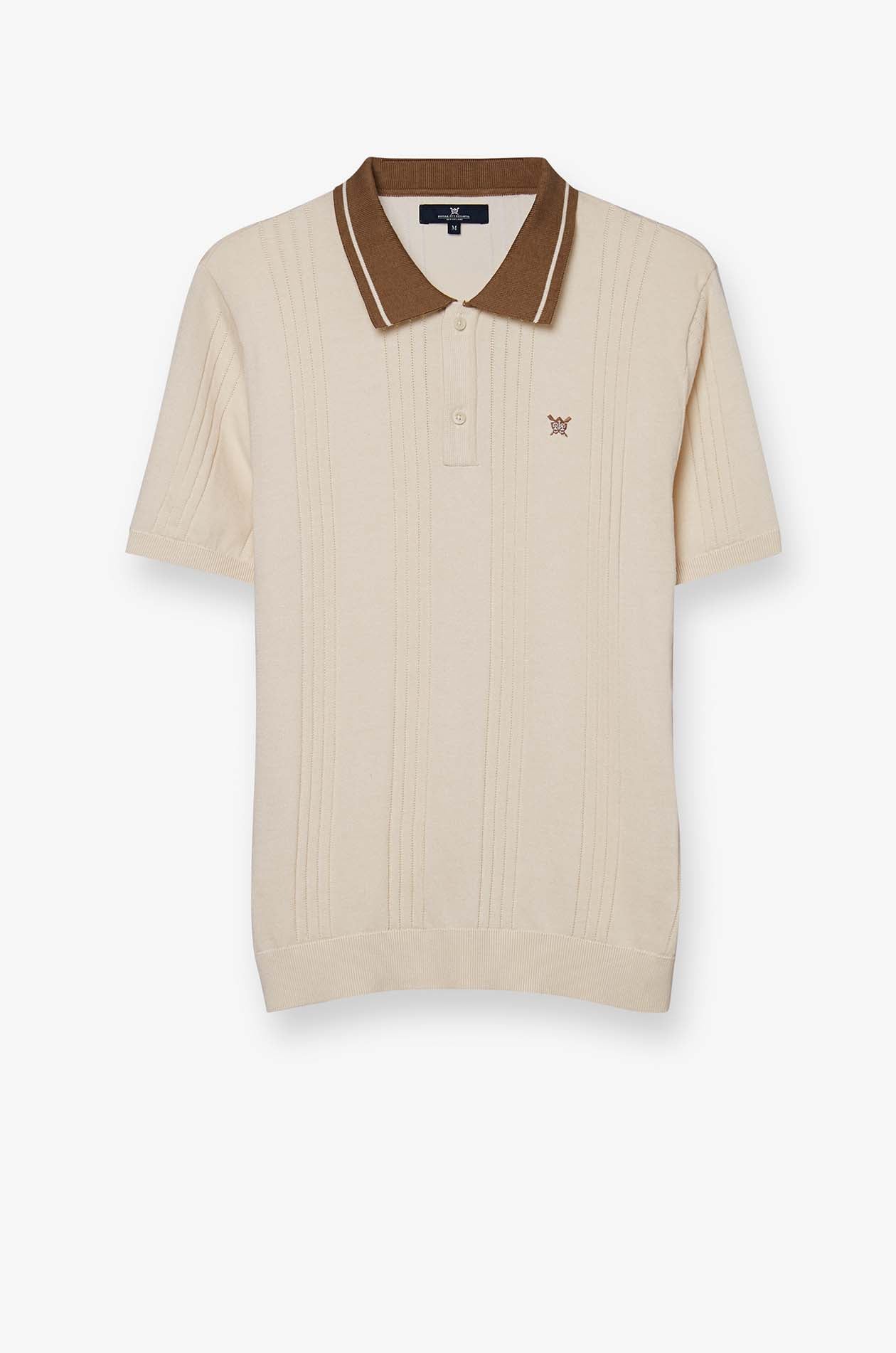 RIBBED TEXTURED POLO