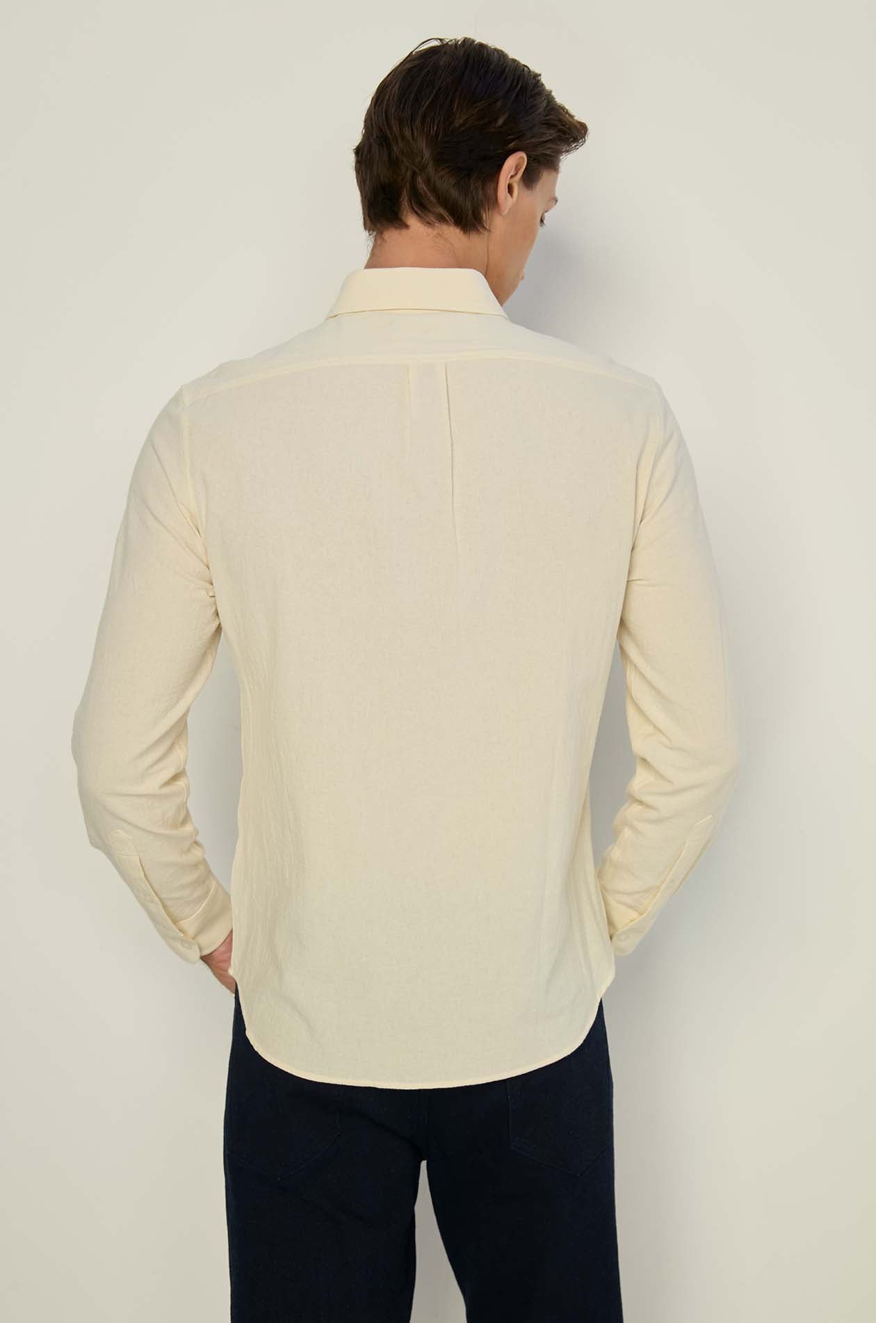 BASIC LONG SLEEVE COTTON SHIRT
