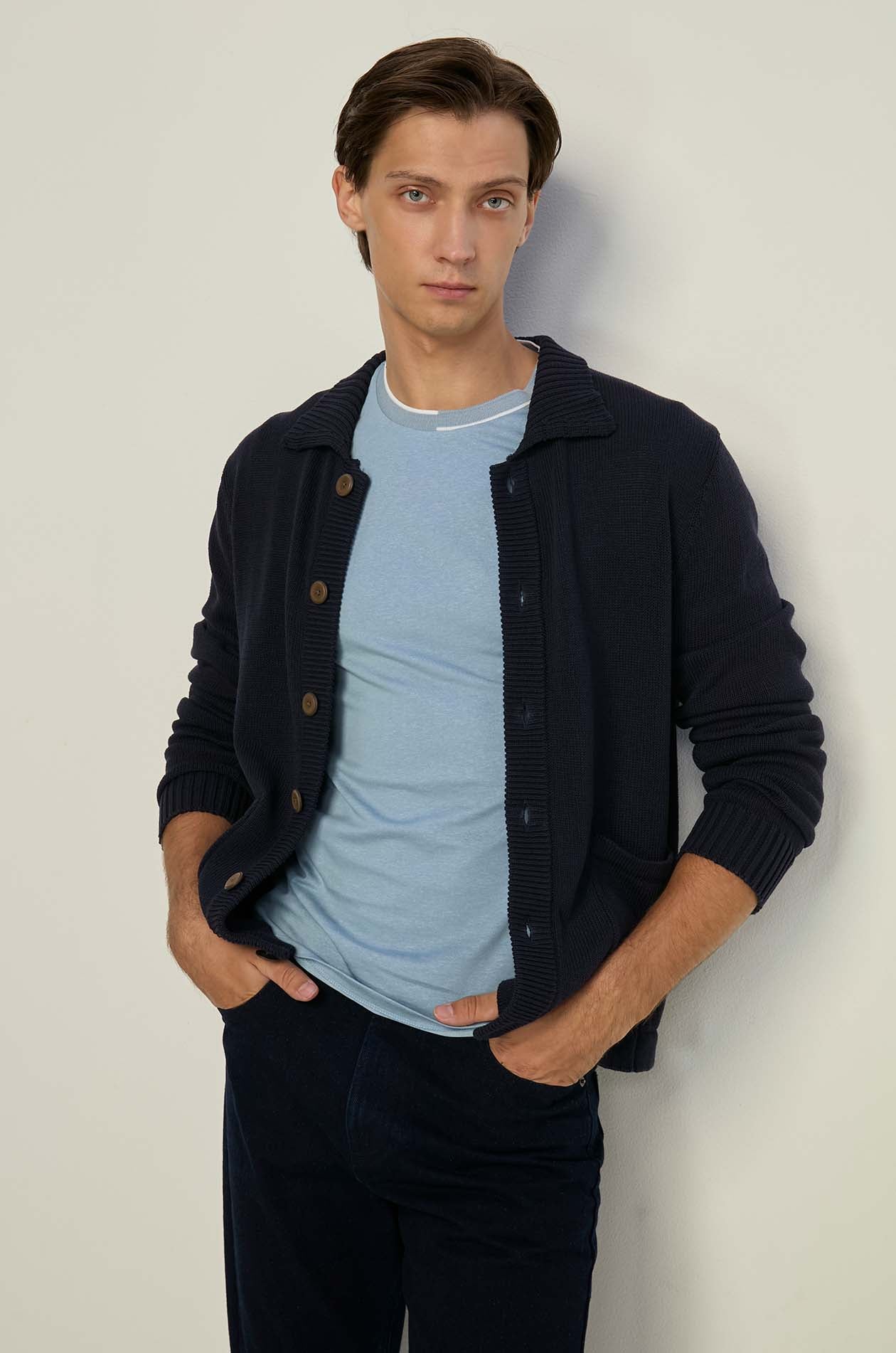 COTTON LINEN BLEND TEE