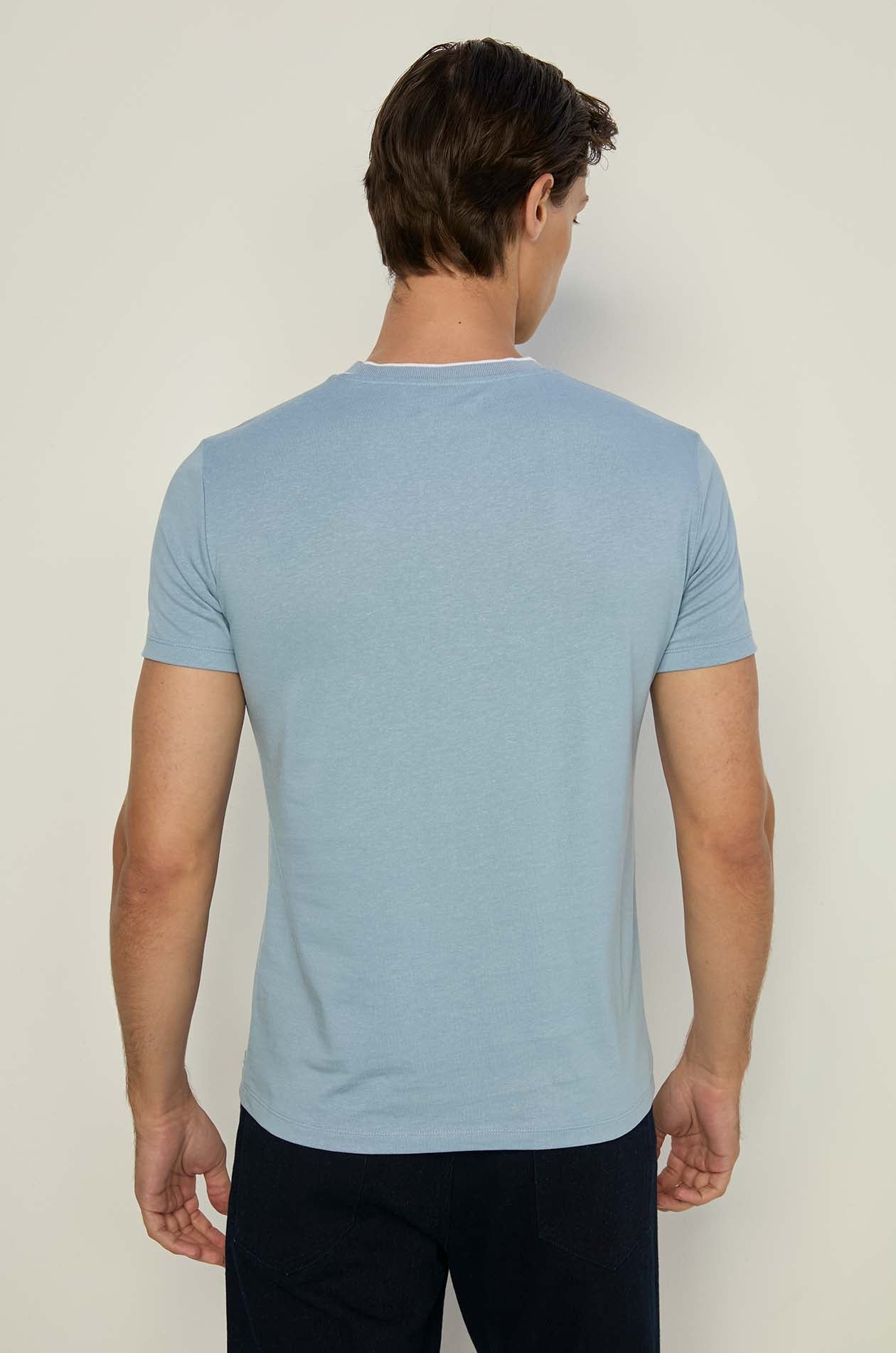 COTTON LINEN BLEND TEE