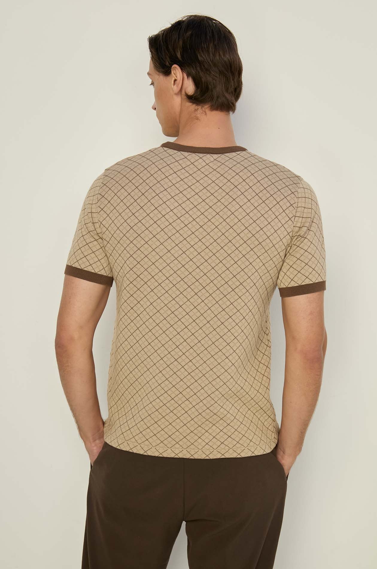 CHECKERED KNITTED TEE