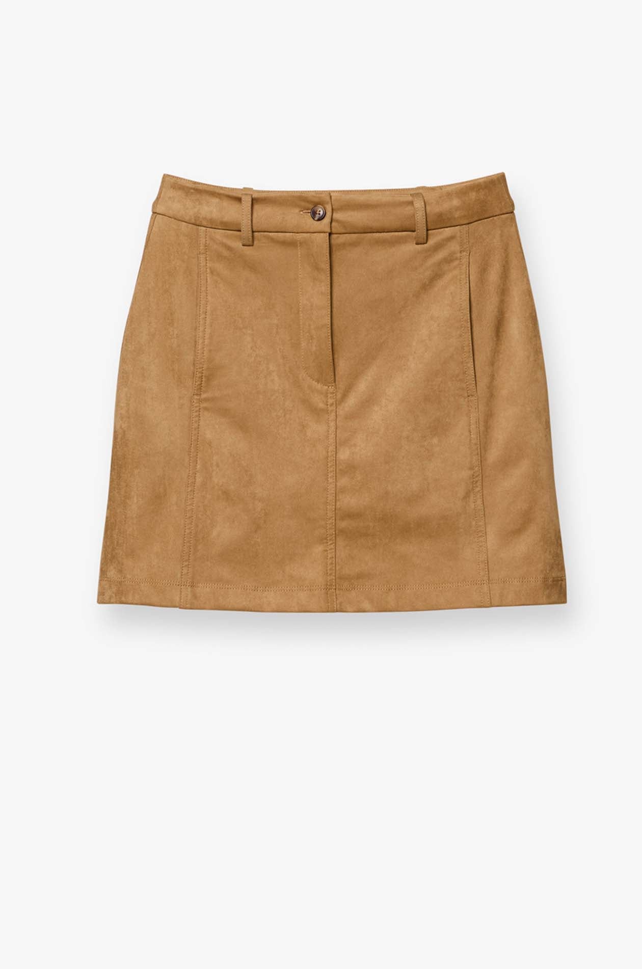 SUEDE MINI SKIRT