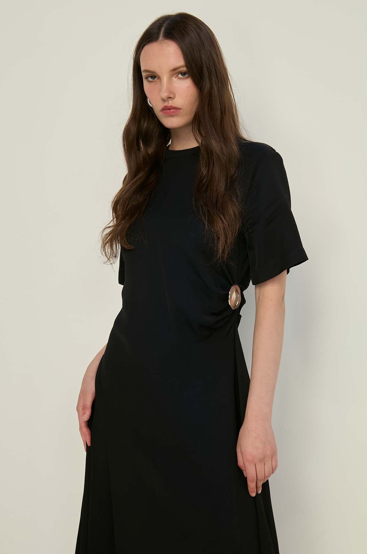 SHORT SLEEVE MAXI DRESS