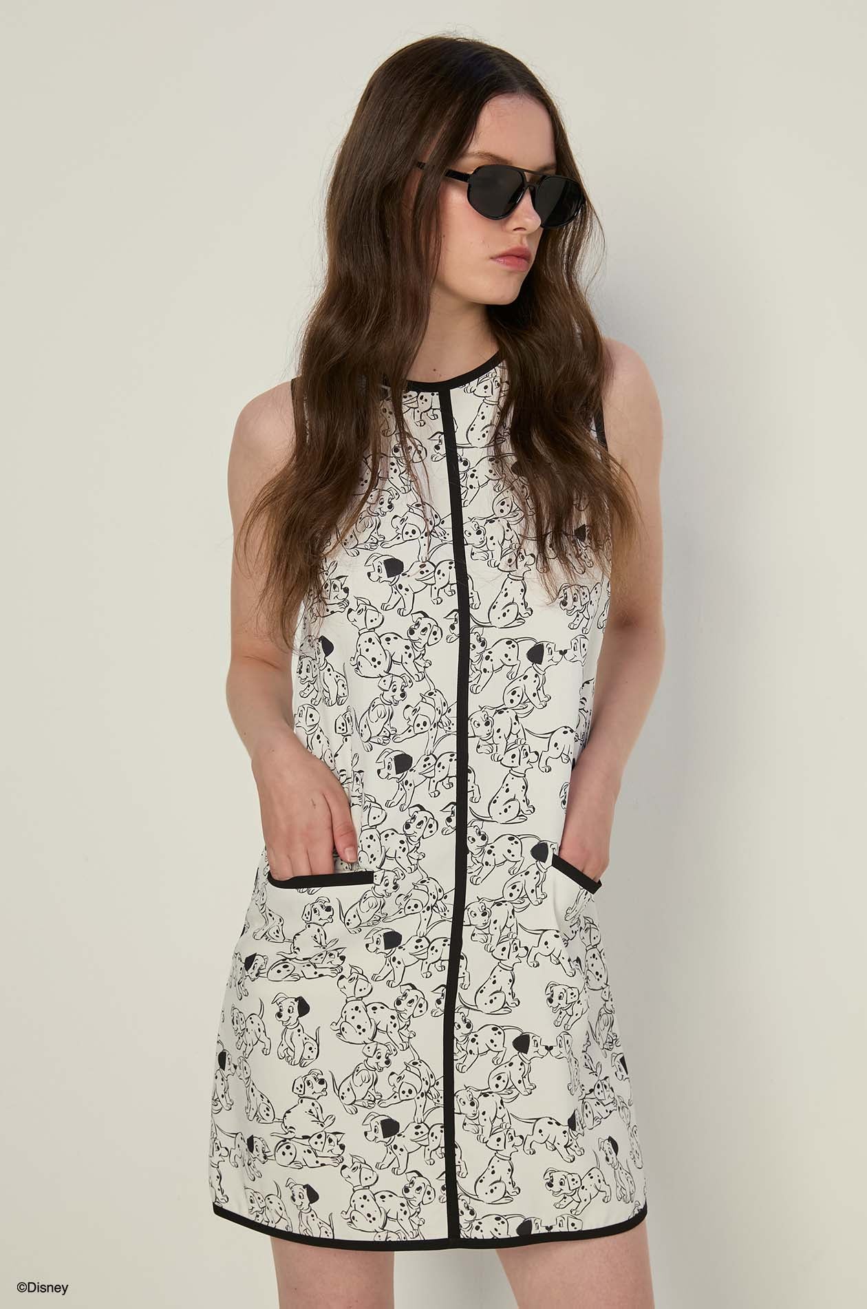 SLEEVELESS DALMATIANS DRESS