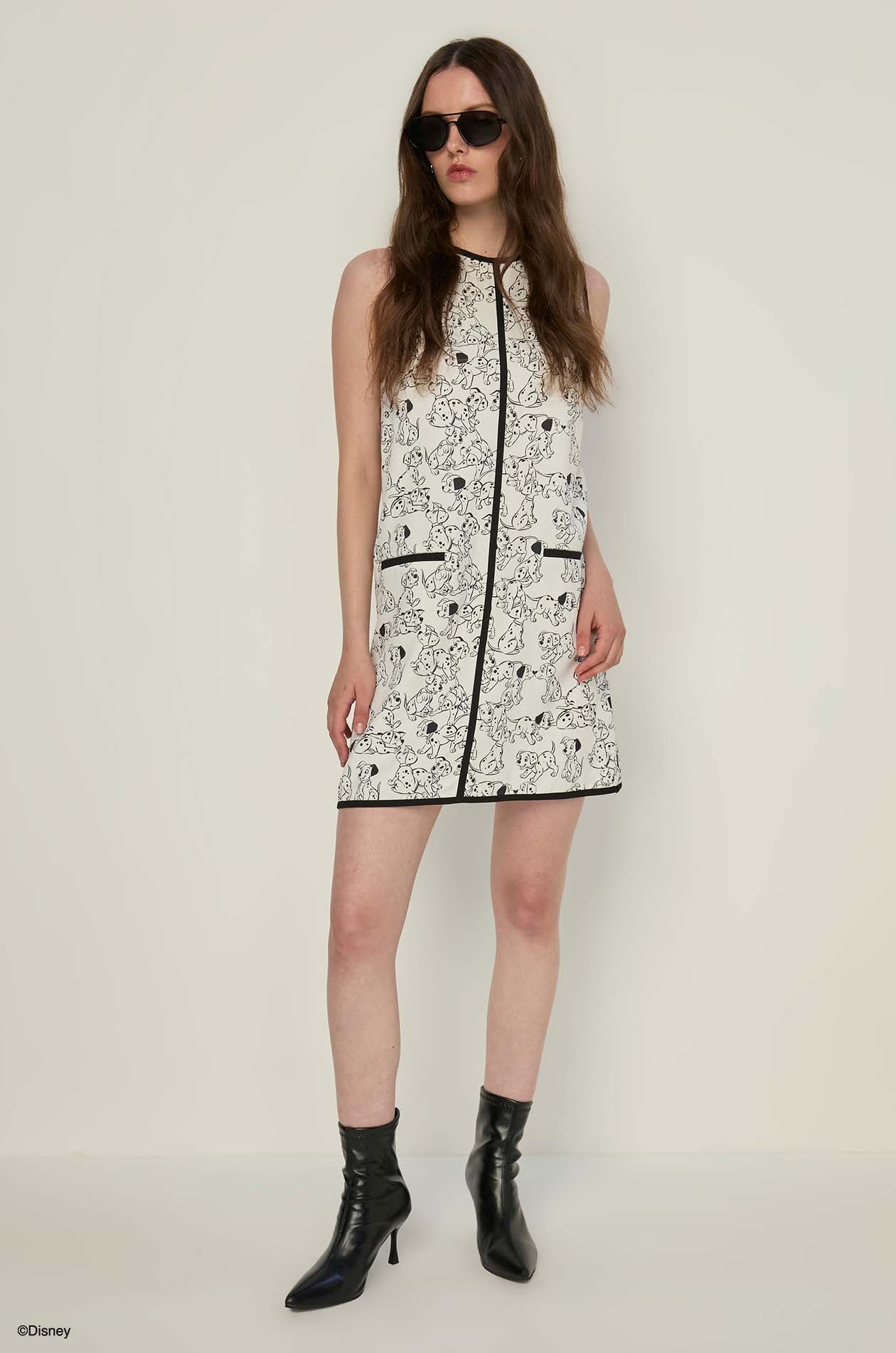 SLEEVELESS DALMATIANS DRESS