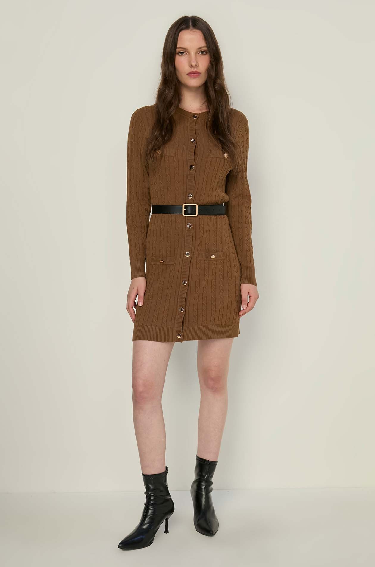 LONGLINE KNITTED CARDIGAN