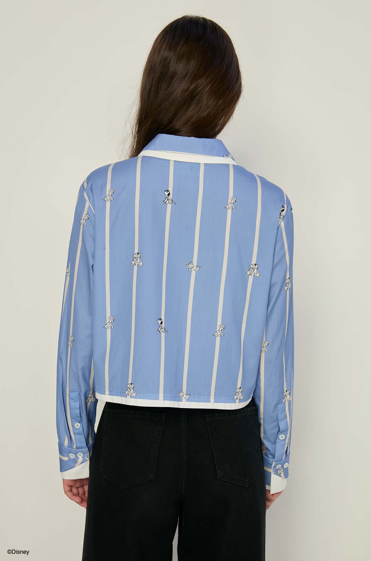 DALMATIANS STRIPE CROPPED SHIRT