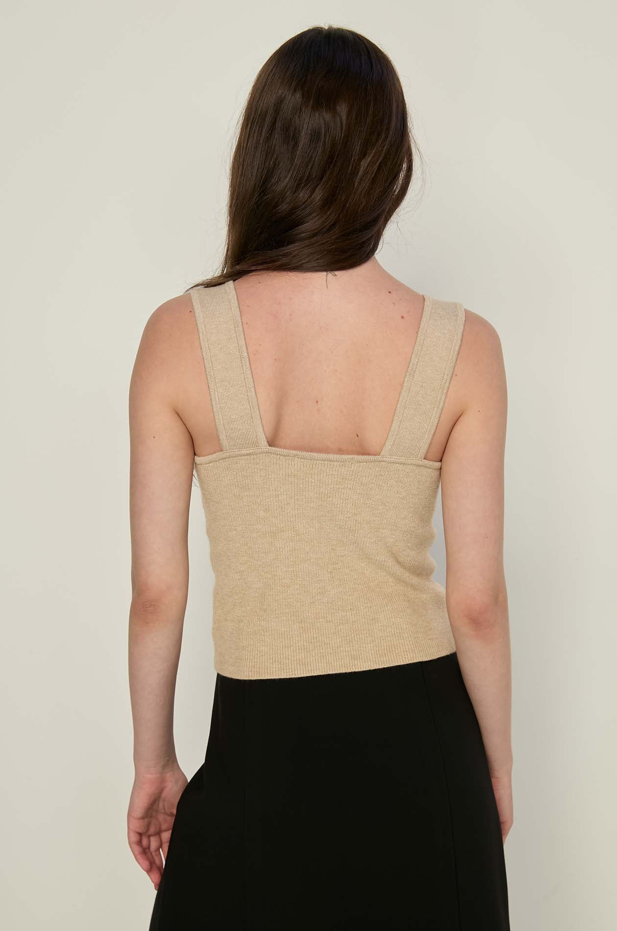 KNIT CROPPED TOP
