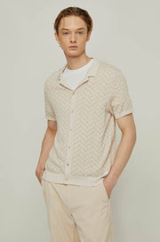 LEAF PRINTED HAWAII SHIRT