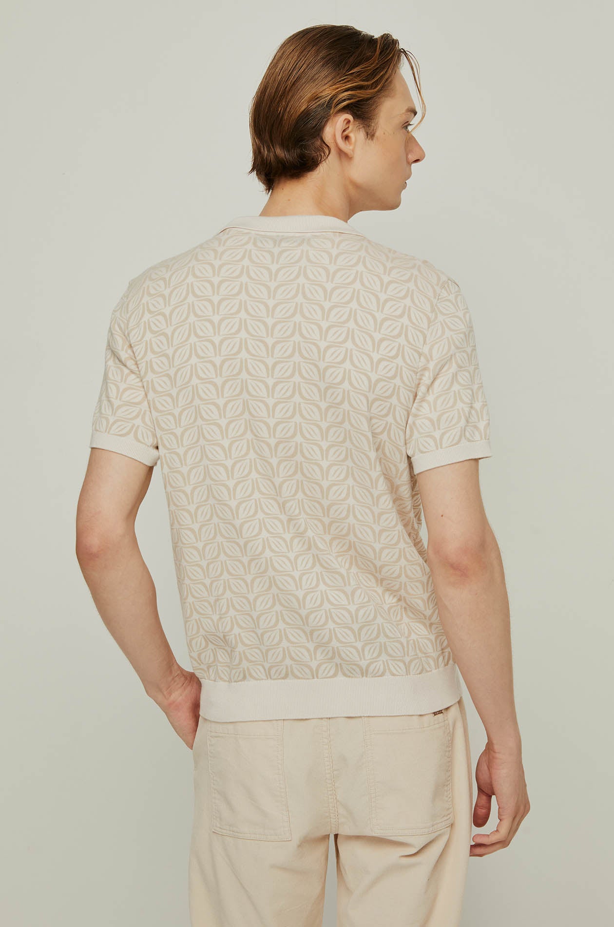 LEAF PRINTED HAWAII SHIRT