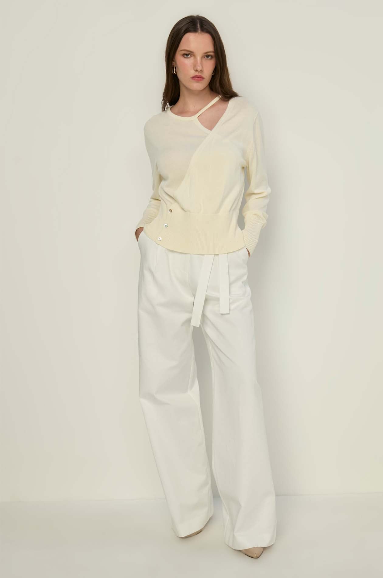 TAILORED WIDE LEG PANTS