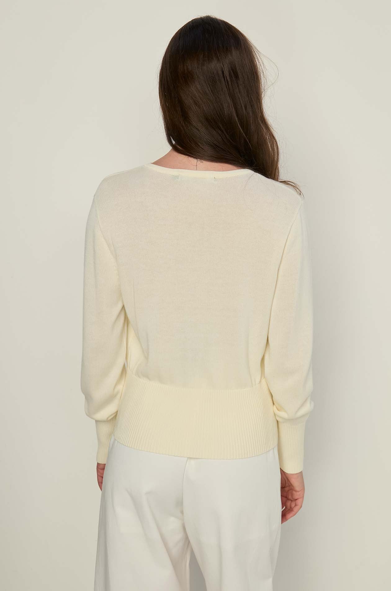 FRONT WRAP KNITTED TOP