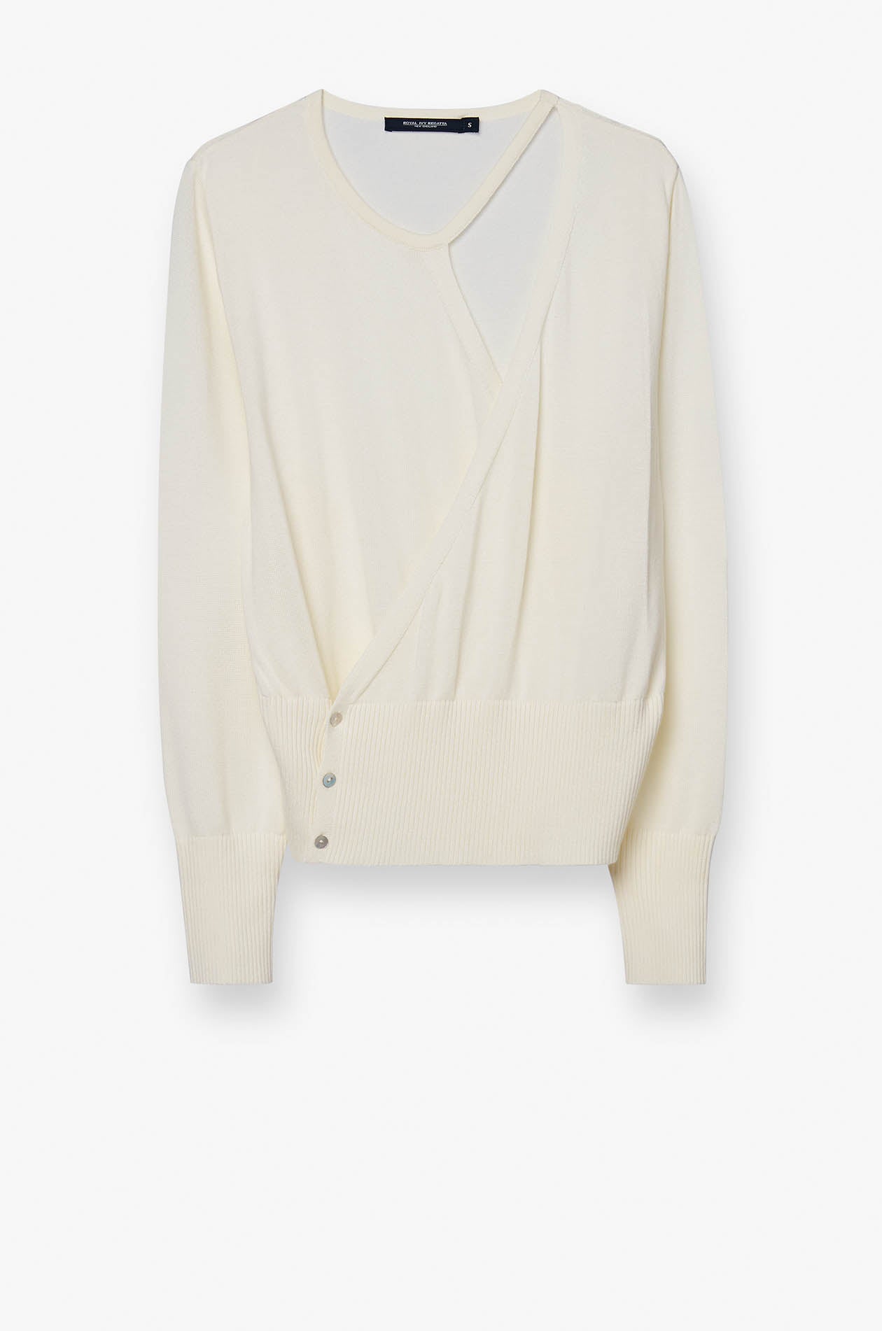 FRONT WRAP KNITTED TOP