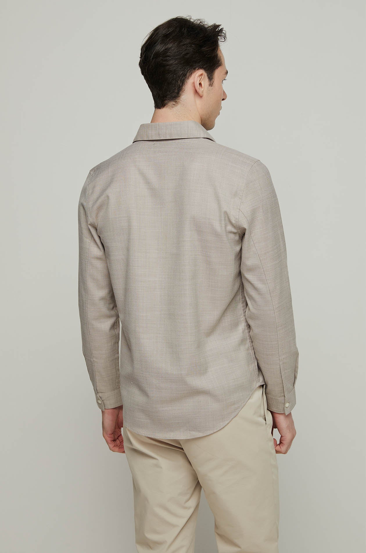 LONG SLEEVE BUTTONLESS POLO SHIRT