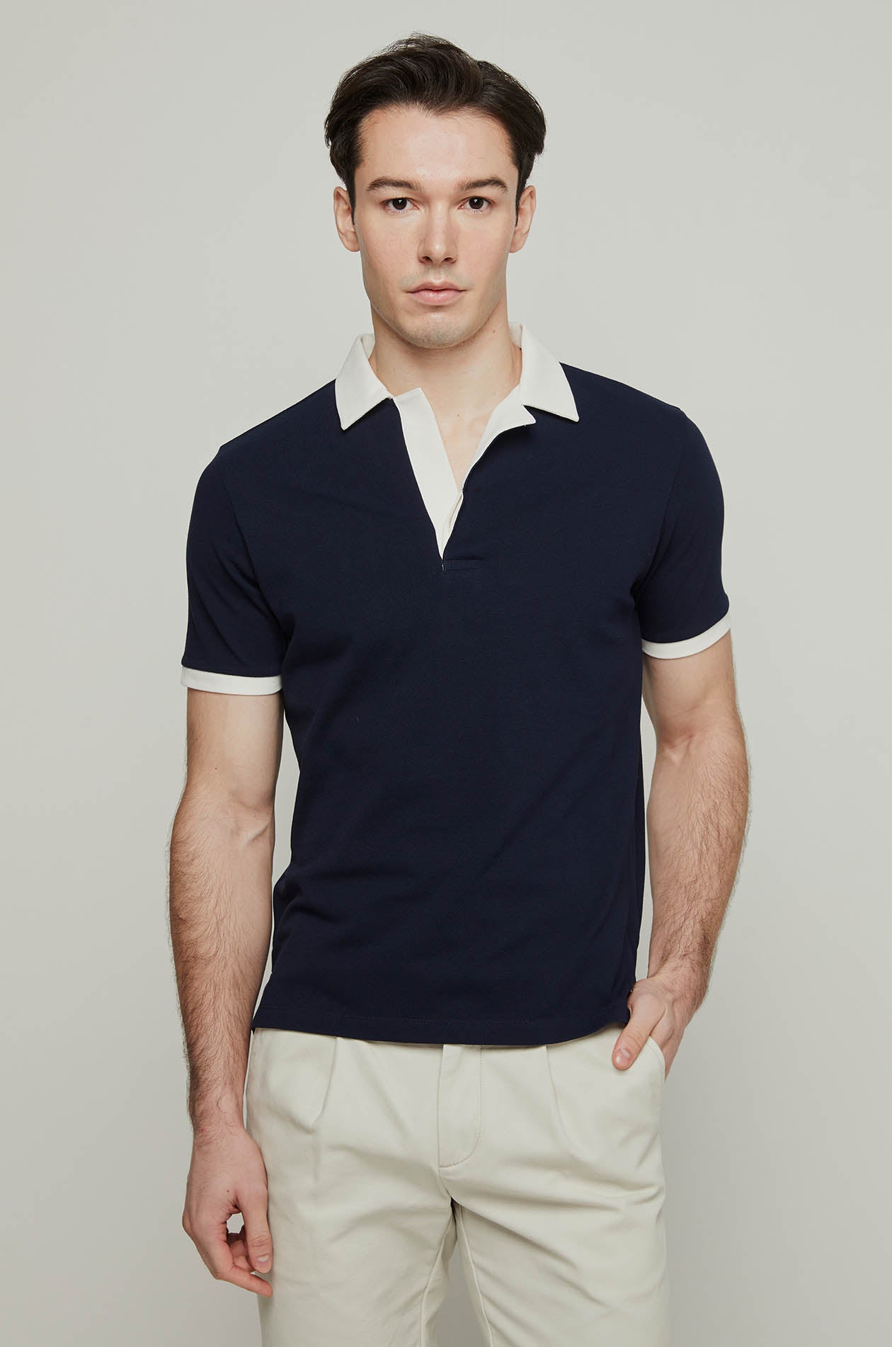 CONTRAST TRIM PIQUE POLO