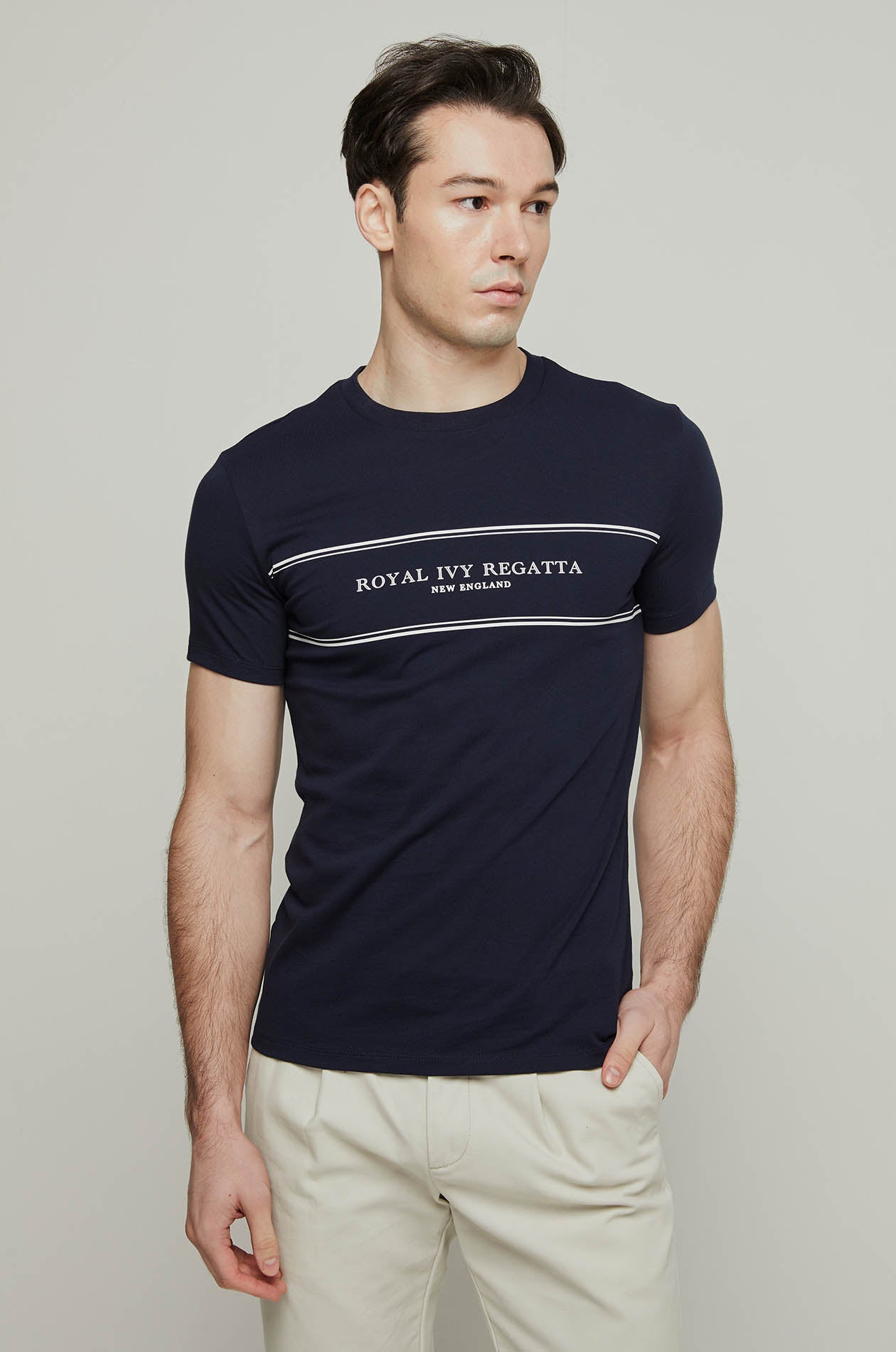 LOGO BORDER PRINTED TEE