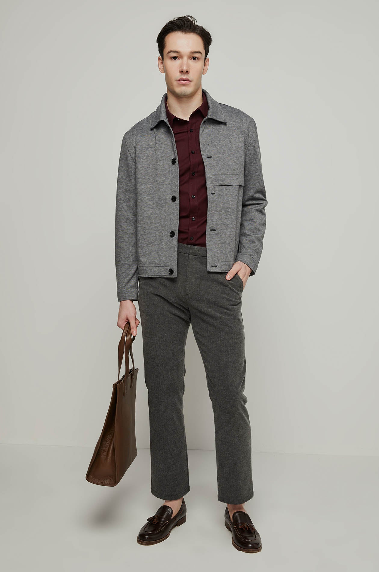 MAROON LONG SLEEVE SHIRT