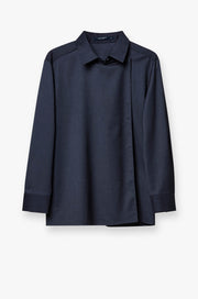 BLACK LAYERED LONG SLEEVE SHIRT