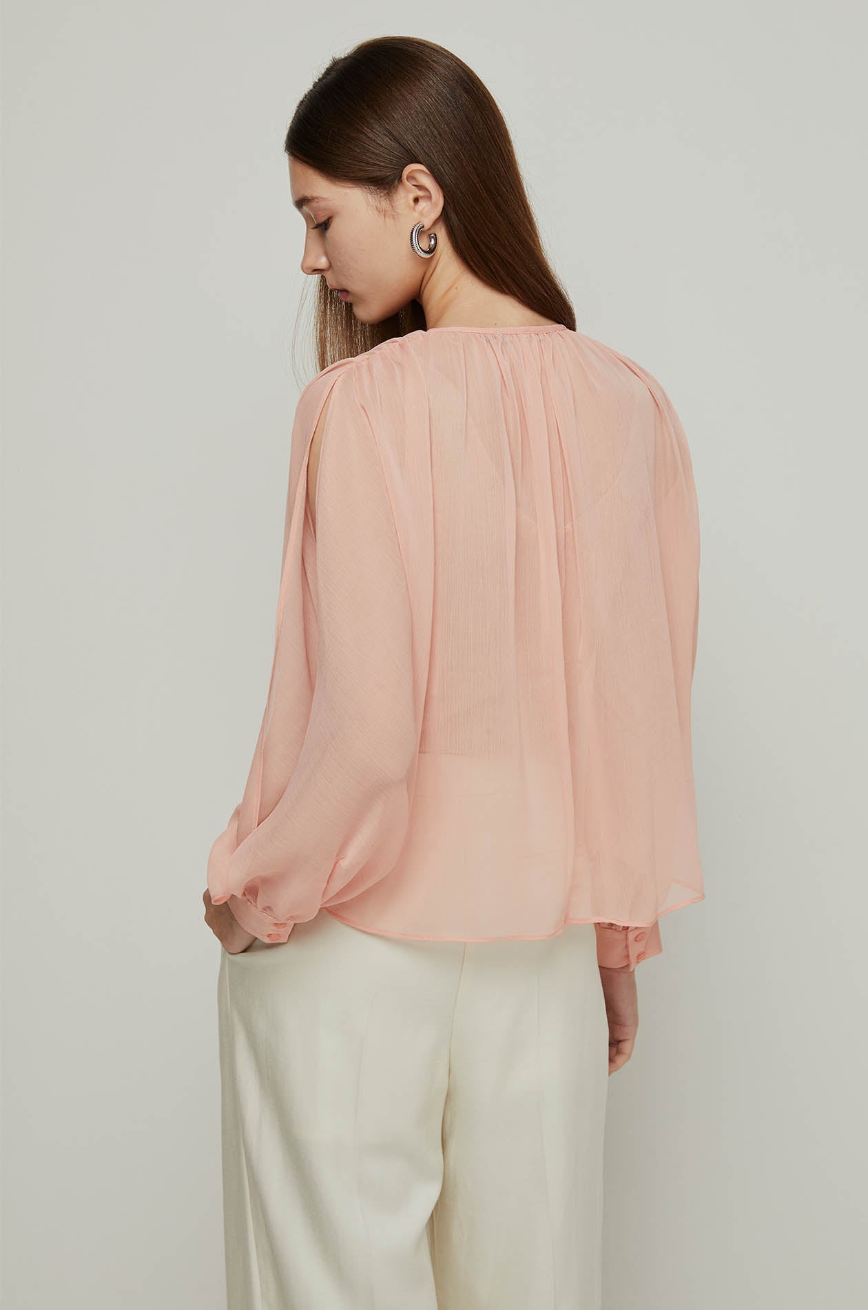 SLIT SLEEVE BLOUSE