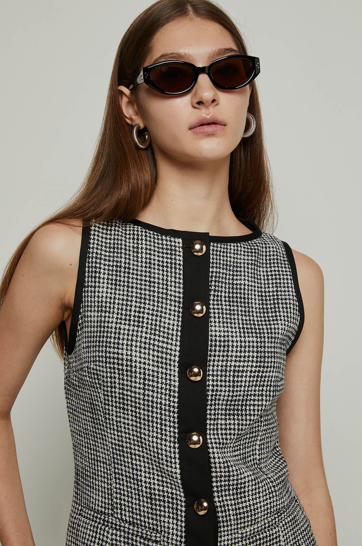 HOUNDSTOOTH VEST