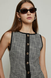 HOUNDSTOOTH VEST