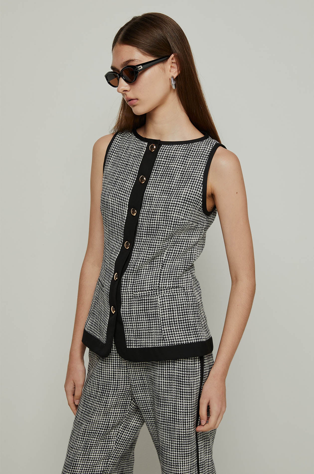 HOUNDSTOOTH VEST
