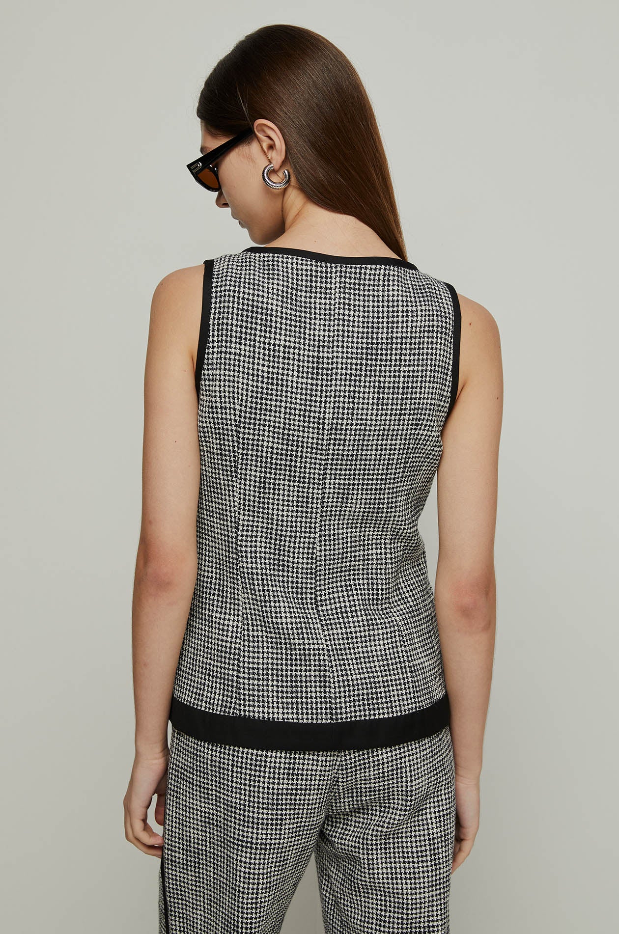 HOUNDSTOOTH VEST