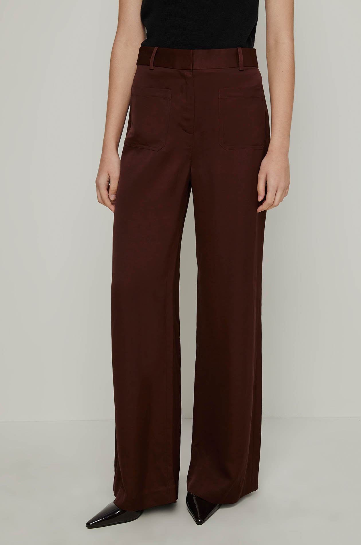 DOUBLE POCKET WIDE LEG PANTS