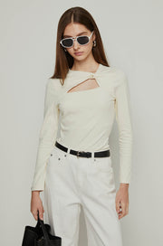 TWIST DETAIL LONG SLEEVE TOP