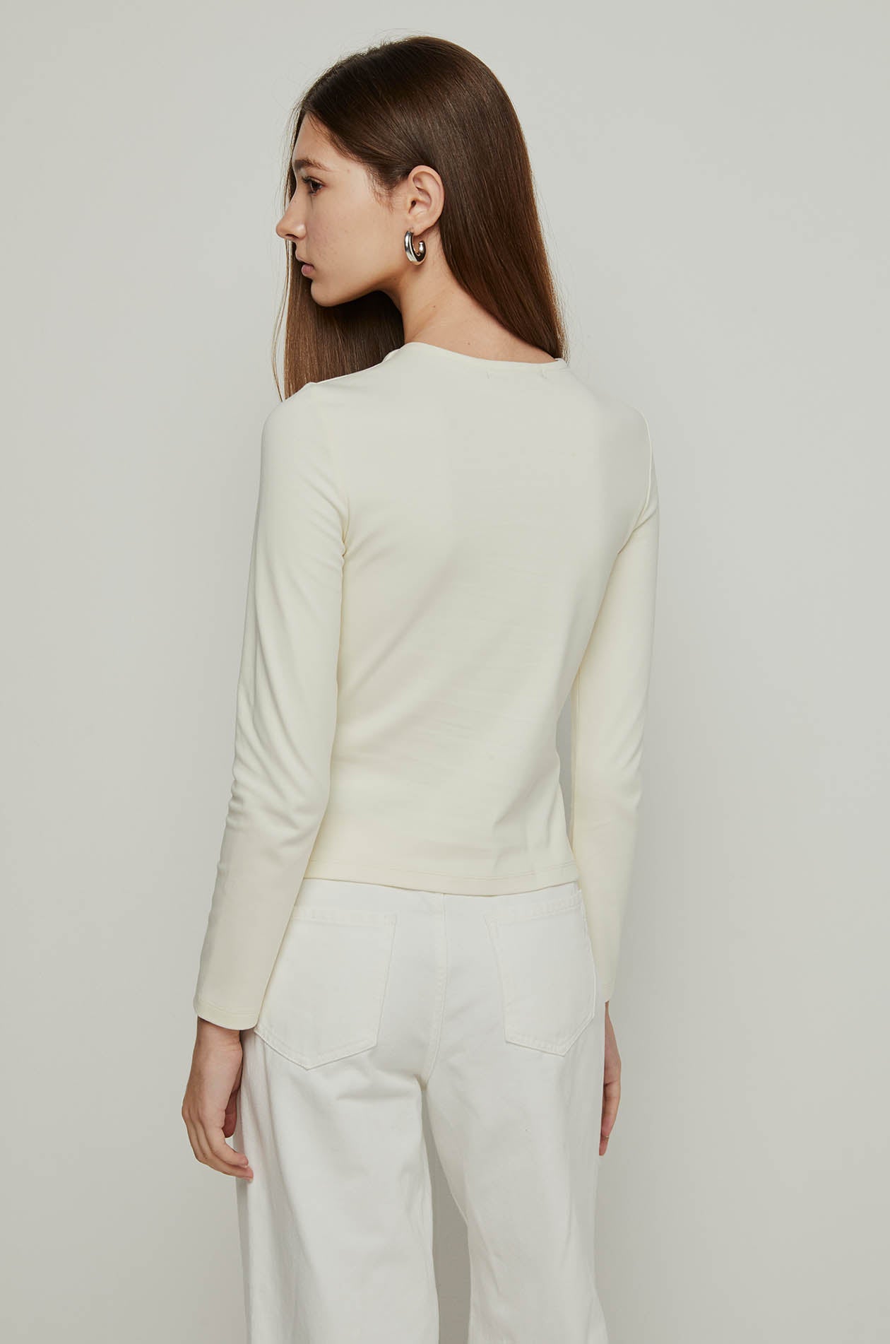 TWIST DETAIL LONG SLEEVE TOP
