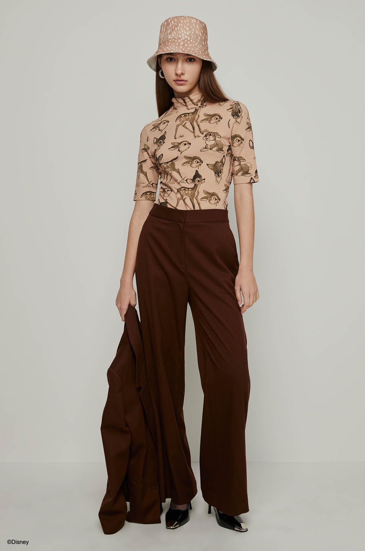 BAMBI AND FRIENDS MOCK NECK TEE