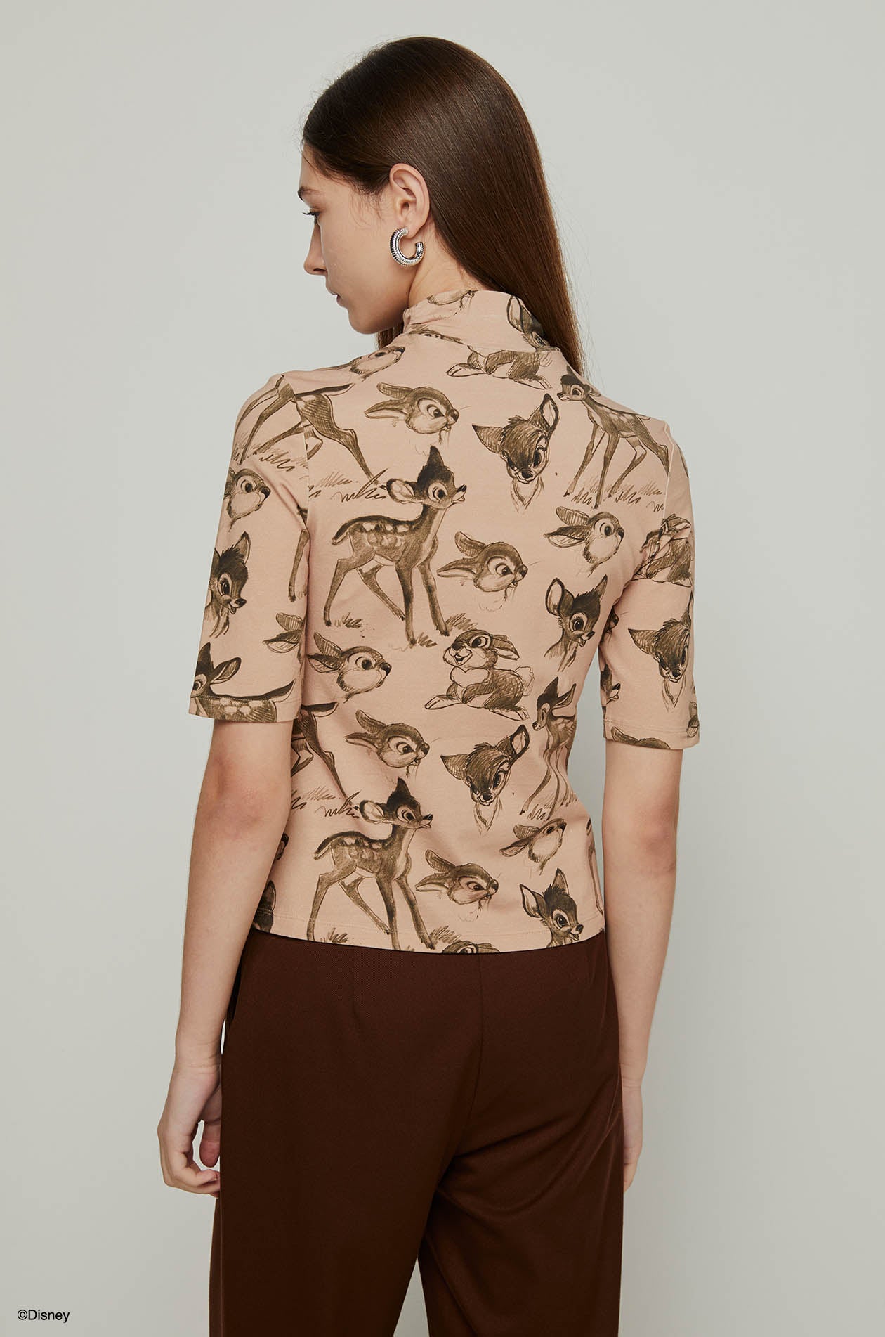 BAMBI AND FRIENDS MOCK NECK TEE