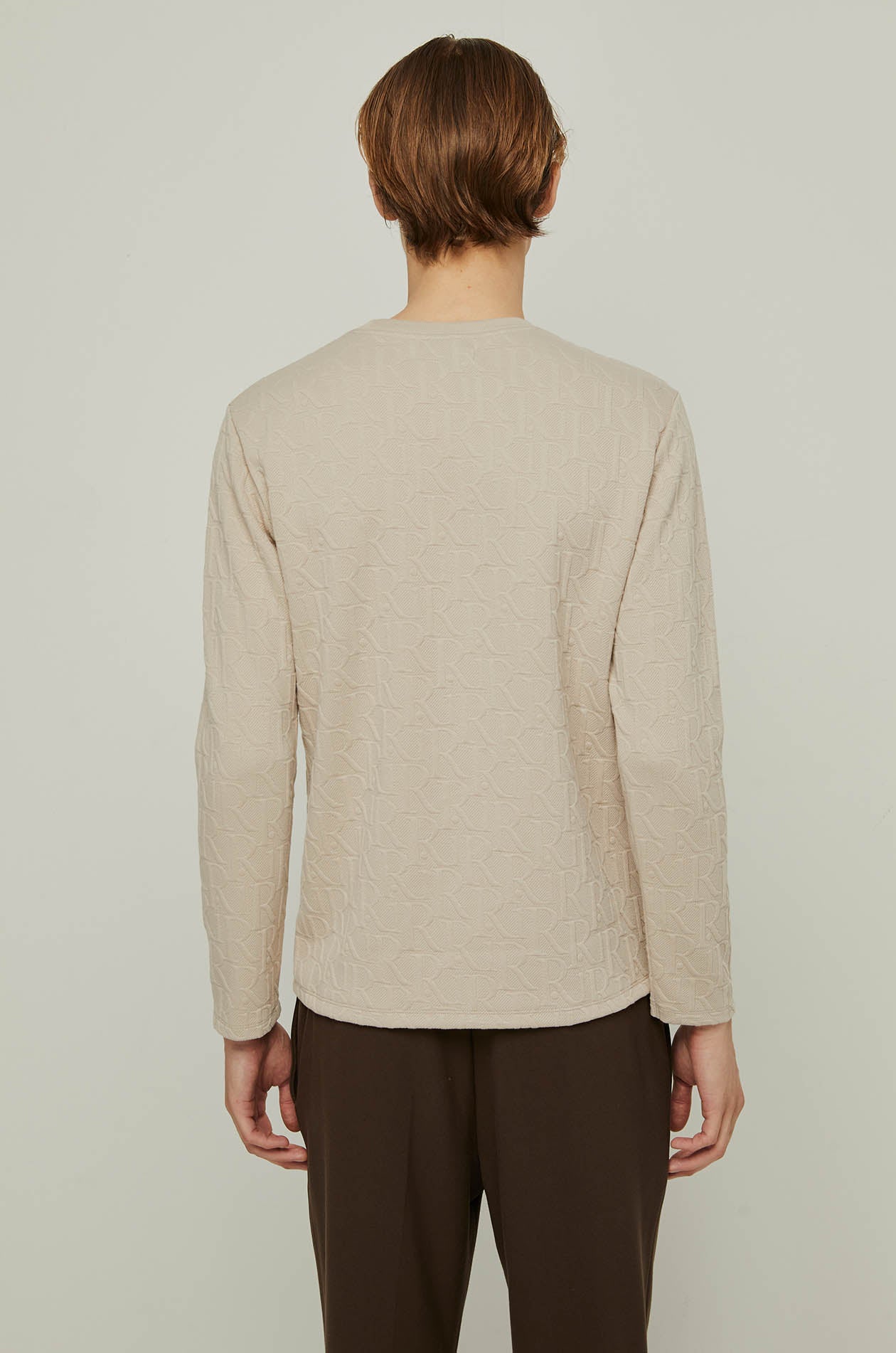 RIR MONOGRAM JACQUARD PULLOVER