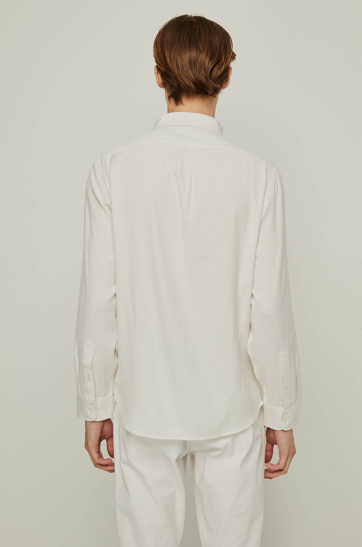 LINEN BLEND LONG SLEEVE SHIRT
