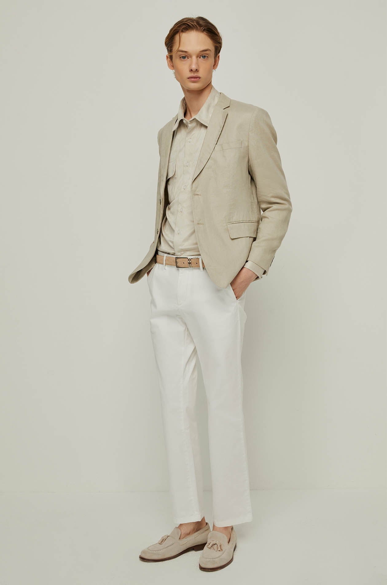 LIGHT BEIGE OVERSHIRT