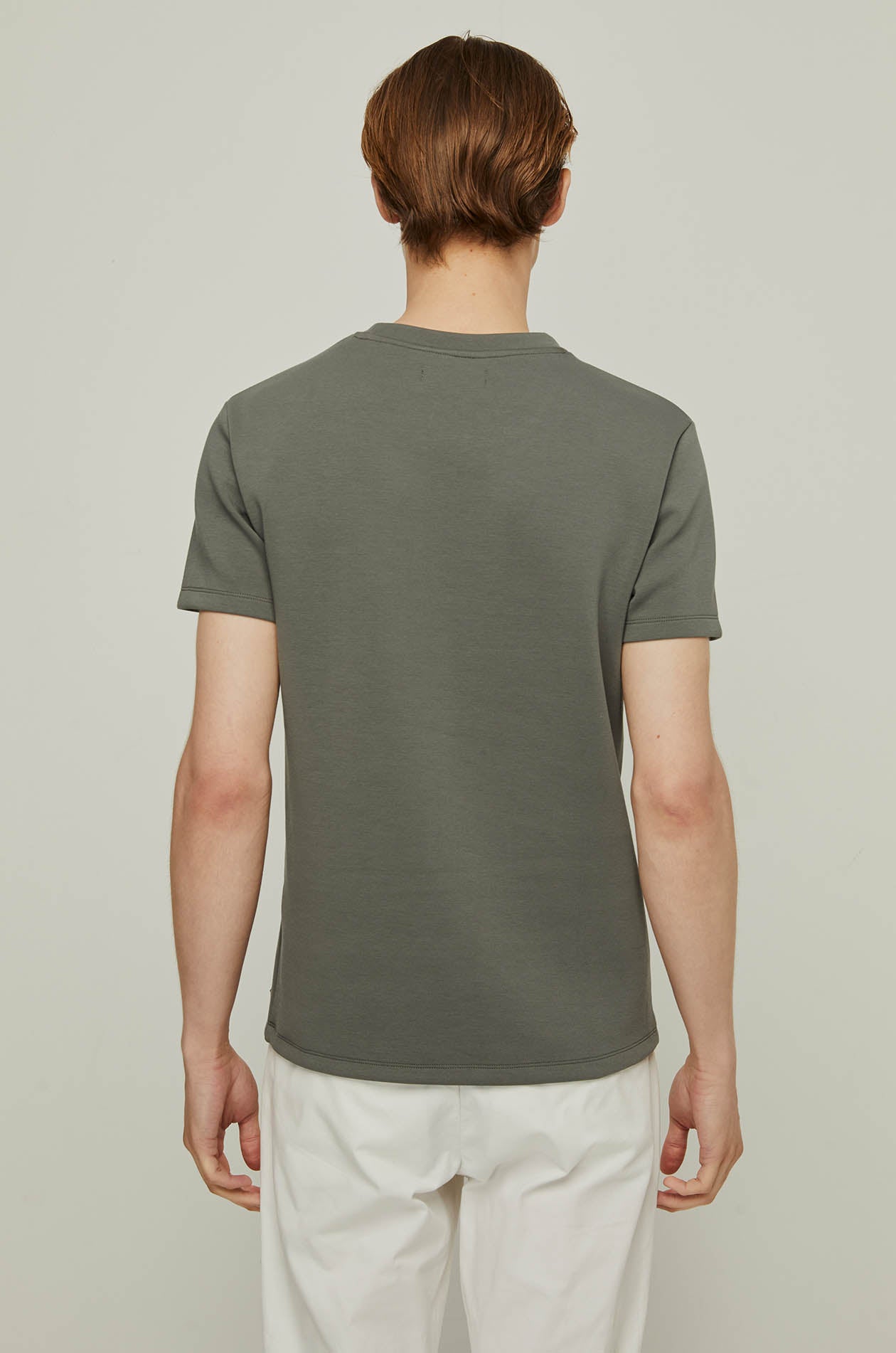 COTTON JERSEY ROUND-NECK TEE